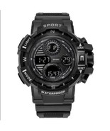 Black G Shock Style Sports Watch for Men Waterproof Chronograph Free Shi... - $264.41 MXN