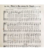 1883 Gospel Hymn Joy Among The Angels Sheet Music Victorian Religious AD... - $27.43 CAD