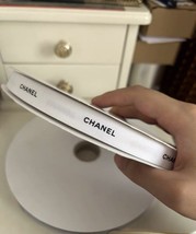 Chanel Classic Full 100m Ribbon Roll White w/Black Lettering New 100% Au... - £94.74 GBP