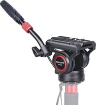 Professional Tripod Head Fluid Drag Pan Geehope Gh-12, Video Fluid Head With 1/4 - £48.83 GBP