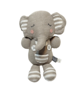 Living Textiles Plush Theodore Elephant Rattle Lovey Stuffed Animal 14&quot; ... - £11.66 GBP