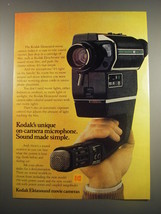 1977 Kodak Ektasound Movie Camera Ad - Kodak&#39;s unique on-camera microphone - £15.01 GBP