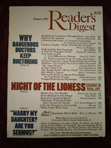Readers Digest January 1982 Torey L. Hayden John L. Gwaltney Joan Mills - £5.44 GBP