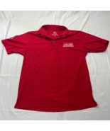 Christy &amp; Main Mens Circle K Employee Polo Shirt Red Short Sleeve Classic S - £12.41 GBP