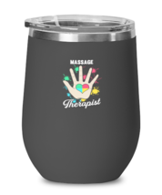 Wine Tumbler Stainless Steel Insulated Funny Massage Therapist physical  - £20.06 GBP