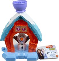 Fisher-Price Little People Toddler Toy Disney Frozen Olafs Cocoa Café Portable  - £7.74 GBP