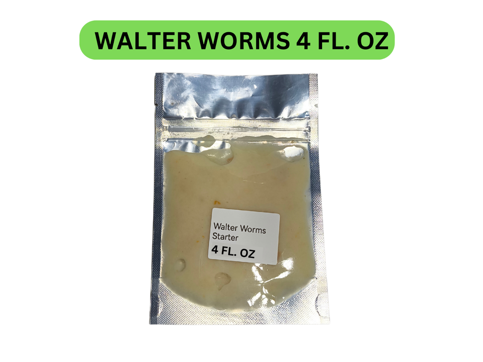 Live Walter worms Culture starter 4fl oz–Perfect First Food for Fry  SUP... - $10.88