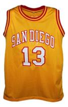 Wilt Chamberlain San Diego Conquistadors Aba Basketball Jersey Yellow Any Size image 4