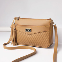 2024 Spring Women&#39;s Bag Fashion Retro Underarm Bag Plaid Embossed Shoulder Bag - $36.00