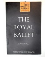 Vtg THE ROYAL BALLET JONES HALL Program booklet Houston TX w/ Ticket Stu... - $35.00