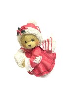 VTG Enesco Cherished Teddies Figurine Alice 912875 Red Holiday Snow 1993... - £19.48 GBP