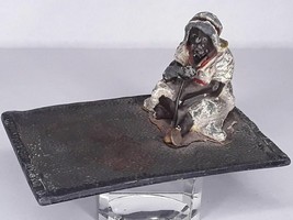 Austrian Cold Painted metal tray with Arab man smoking - £177.83 GBP