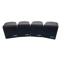 4 Bose Single Cube Red Line Speakers Acoustimass Satellite Lifestyle Systems - £18.03 GBP