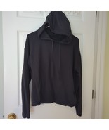 Lululemon Black Slightly Cropped Hoodie Hooded Sweatshirt Women&#39;s Size M... - $28.88