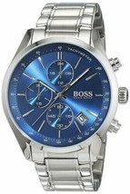 Orologio Hugo Boss HB1513478 Grand Prix quadrante blu Chrono orologio da... - £100.23 GBP