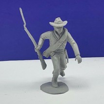 Louis Marx civil war toy soldier gray south confederate vtg figure cowboy hat us - £10.32 GBP