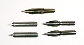 Esterbrook Nibs 5 Piece Set Vintage Calligraphy Pen Tips 313 788 048 USA... - $274.01 MXN