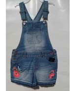 Jordache Girls Floral Button Embroidered Shortall, Medium Enzyme Size L ... - $471.58 MXN