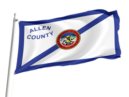 Allen County, Indiana  Flag ,Size -3x5Ft / 90x150cm, Garden flags - $29.80