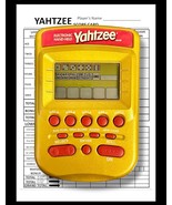 Yahtzee Electronic Handheld Game Gold &amp; Red 2002 Hasbro Tested GREAT CON... - $844.23 MXN