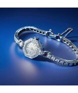 ORIGINAL TIFFANY Co Diamond PLATINUM Deco Cocktail WATCH Vintage Hand ma... - $30,965.25
