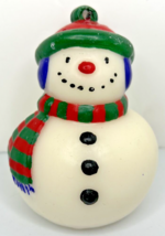 Vintage Holiday Christmas Snowman Candle New in Packaging 4.5&quot; SKU H675 - £13.58 GBP