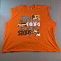 Vintage Tony Stewart #20 NASCAR Winner’s Circle Sleeveless Tee XXL Orange - $49.22 CAD