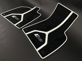 2020 Audi R8 Alcantara/Eco Leather Floor Mats Black/Polar White - £716.02 GBP