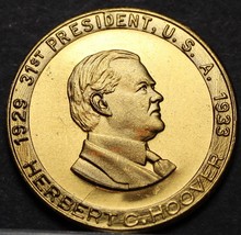 Herbert C. Hoover 31st President Bronze Locket ~ The Great Human Enginee... - £5.39 GBP