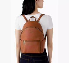 NWB Kate Spade Leila Dome Backpack Brown Leather K8155 $399 Retail Dust Bag FS - £116.51 GBP