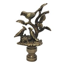 Royal Designs, Inc. Nesting Birds Design Finial for Lamp Shade, F-5060CH... - £23.77 GBP