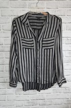 Womens Rock &amp; Republic Size XL Striped Hi-Lo Top Blouse - £9.46 GBP