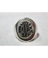 Sterling Silver Thailand Ladies Signet Ring Size 7 K1615 - £35.69 GBP