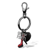 TK2795 - IP Light Black  (IP Gun) Stainless Steel Key Ring with Top Grad... - $563.89 MXN