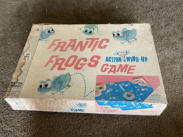 Vintage 1965 Mb &quot;Frantic Frogs&quot; Action WIND-UP Game - £54.60 GBP