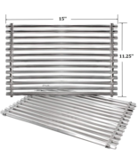Grill Cooking Grid Grates 2-Pack 15&quot; 304 Stainless Steel for Weber Spiri... - £52.02 GBP