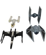 Micro Machines Star Wars Space Ships X Y Wing Fighter Rogue one Tie Striker - £31.40 GBP