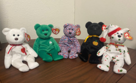 Ty Beanie Baby Holiday themed Lot of 5 Bears - £12.57 GBP