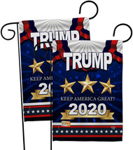 Keep America Great Trump - Impressions Decorative 2 pcs Garden Flags Pack GP1921 - £24.66 GBP
