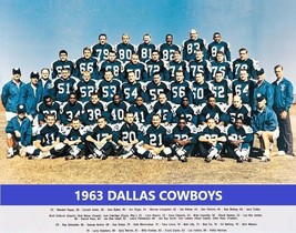1963 DALLAS COWBOYS 8X10 TEAM PHOTO FOOTBALL PICTURE NFL - $4.94