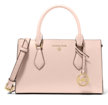 New Michael Kors Valerie Small Pebbled Leather Satchel Soft Pink - £88.97 GBP