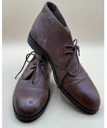 A Beautiful Brown Leather Pair Of Men’s Frye Ankle Size US8 Boots - £34.69 GBP