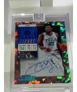 18 Panini White Box 1of 1 Joel Embiid Cracked Ice Contenders Playoff Tic... - £3,659.16 GBP