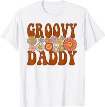 Retro Groovy Daddy Matching Family 1st Birthday Party T-Shirt - $15.99+