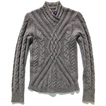 Saks Fifth Avenue Cashmere Pullover Sweater women S Cable Knit shawl col... - £45.06 GBP