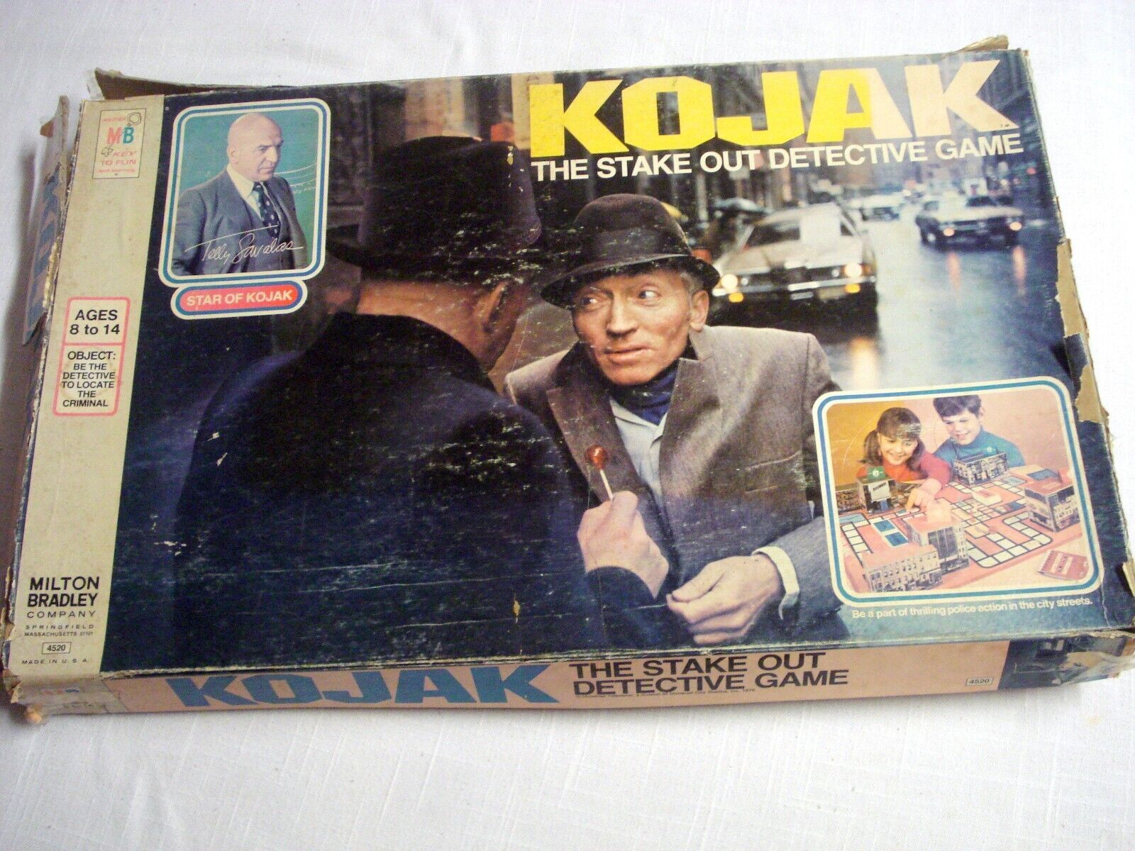 Kojak The Stake-Out Detective Game 1975  Milton Bradley Incomplete - $9.99