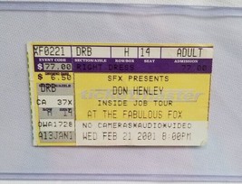 THE EAGLES / DON HENLEY - VINTAGE 2001 CONCERT TOUR TICKET STUB - $10.00