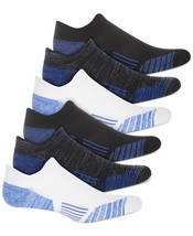 Id Ideology Men&#39;s 6-Pk. Rapidry No-Show Socks BlackWhiteGrey-O/S - £13.53 GBP