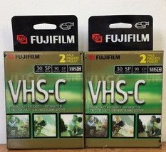 4 Pack New Sealed Fuji Fujifilm VHS-C Analog Video Tapes 30 min SP 90 mi... - $24.74