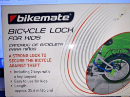 BikeMate Cable Bike Locks with 2 Keys Each  Bicycle Green Fits all bikes! - $274.56 MXN